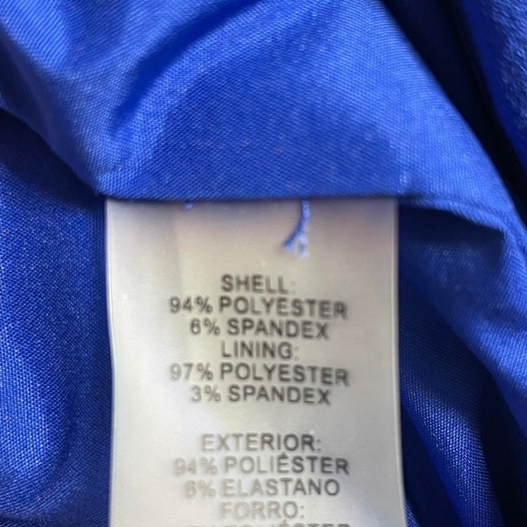 Calvin Klein Women Royal Blue Knee Length Pencil Skirt Size 10 Petite - Picture 7 of 8